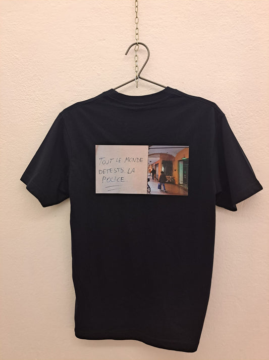 T-shirt "Tout le monde detests la police" - OVERSIZE