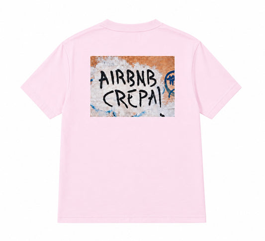 T-shirt "AirBnB Crepa" Pink