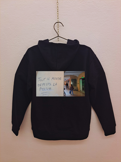 Felpa "Tout le monde detests la police"