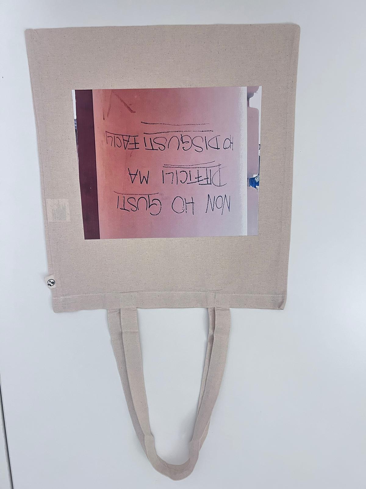 Shopper in tela "Non ho gusti difficili ma disgusti facili"